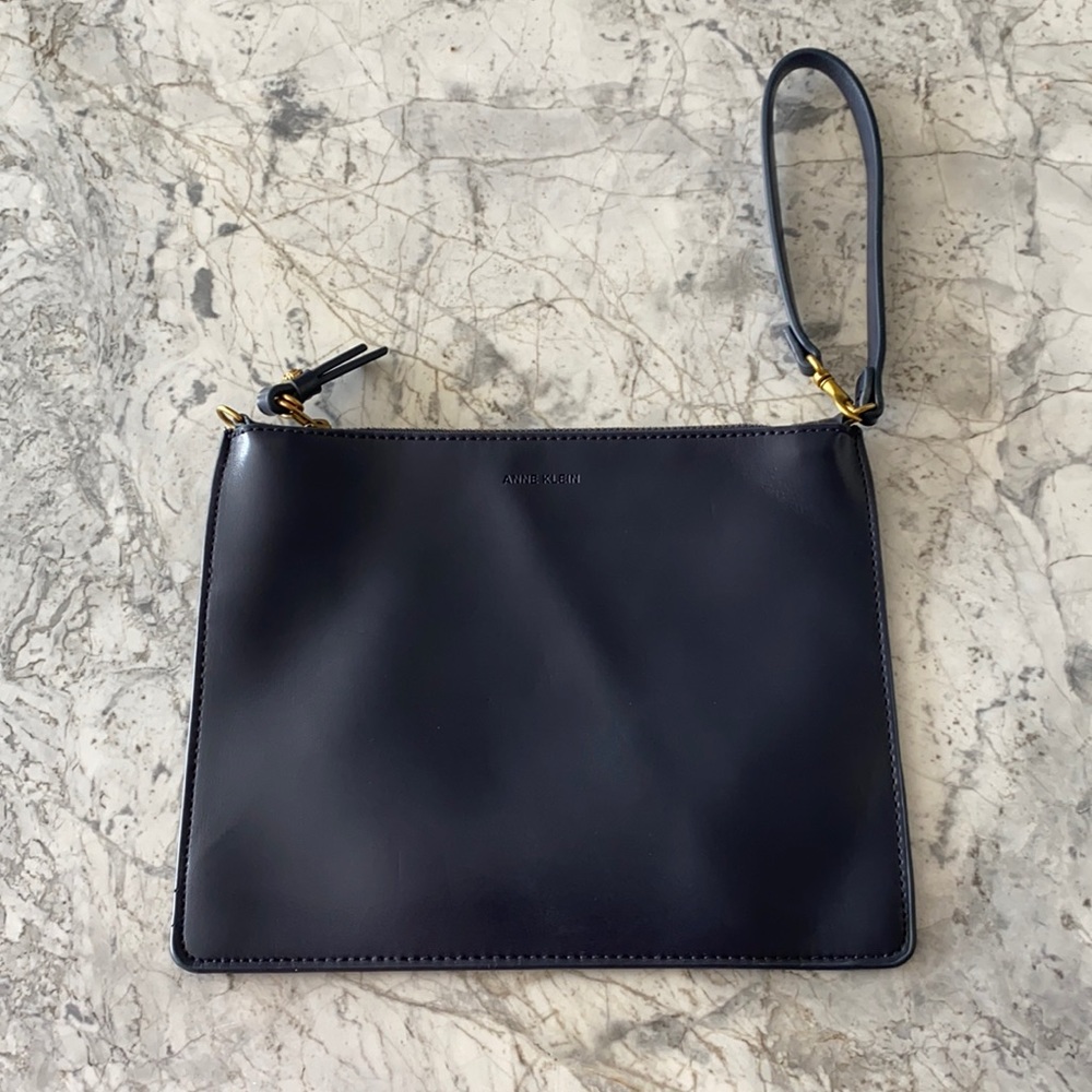 Anne Klein Navy Blue Wristlet